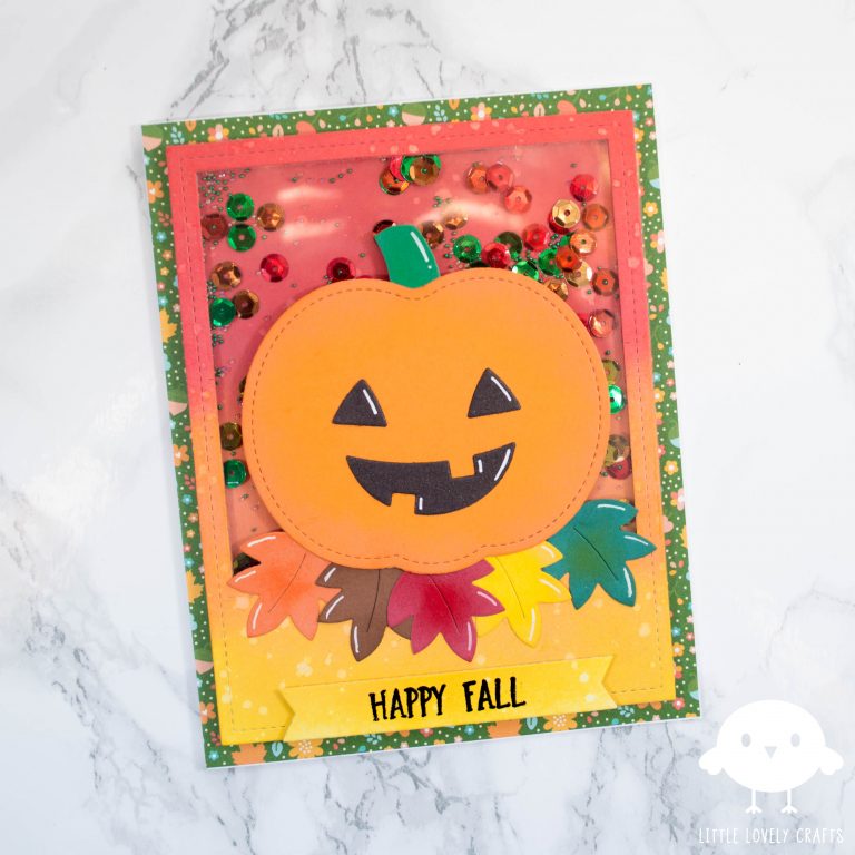 Pumpkin shaker card – Little Lovely Crafts